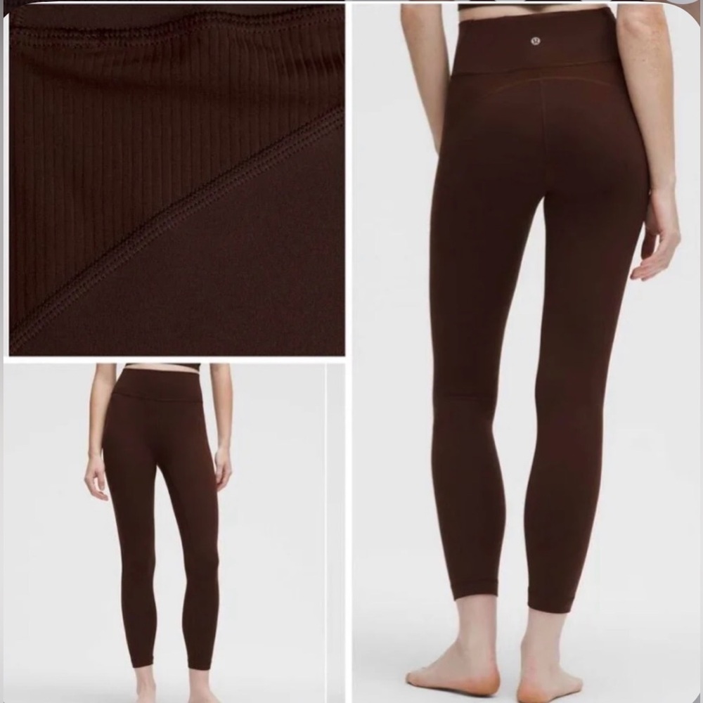 Lululemon Groove High-Rise Ribbed Panel Tight 25"
Lava Cake